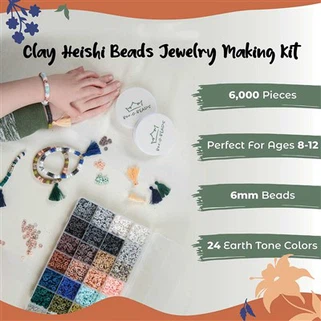 ব্রেসলেট তৈরির জন্য কাদামাটির জপমালা